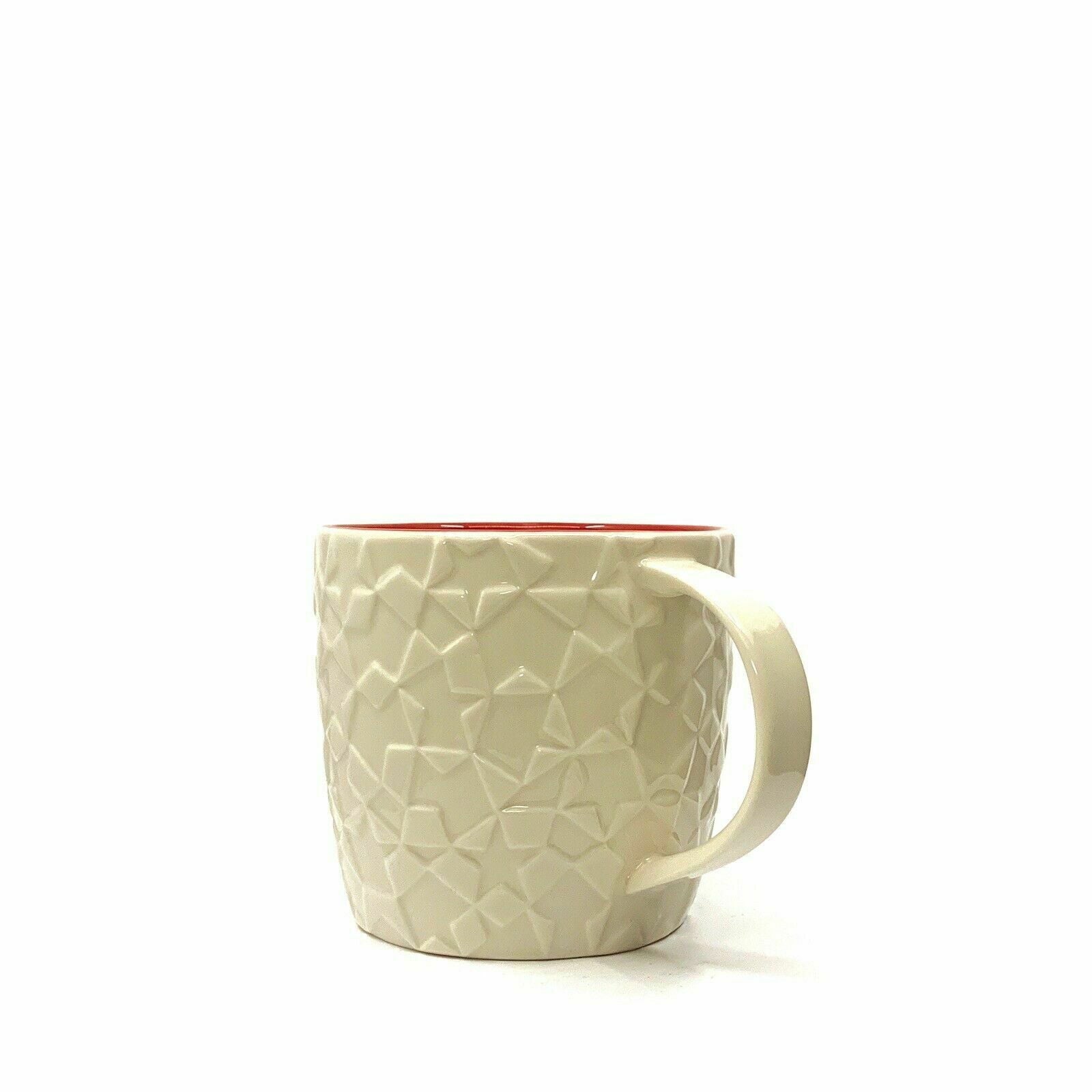 Charming Starbucks White Star Mosaic Embossed Ceramic 14oz Mug -  | Buy at Parsimony Shoppes