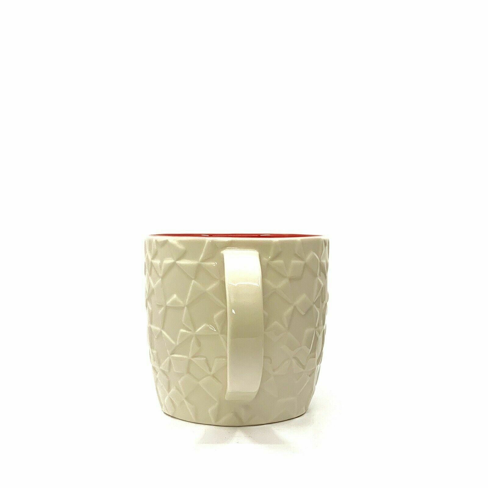 Charming Starbucks White Star Mosaic Embossed Ceramic 14oz Mug -  | Buy at Parsimony Shoppes
