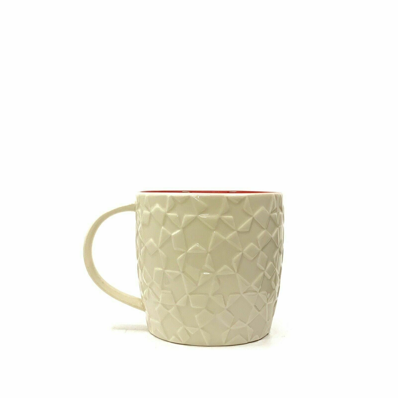 Charming Starbucks White Star Mosaic Embossed Ceramic 14oz Mug -  | Buy at Parsimony Shoppes