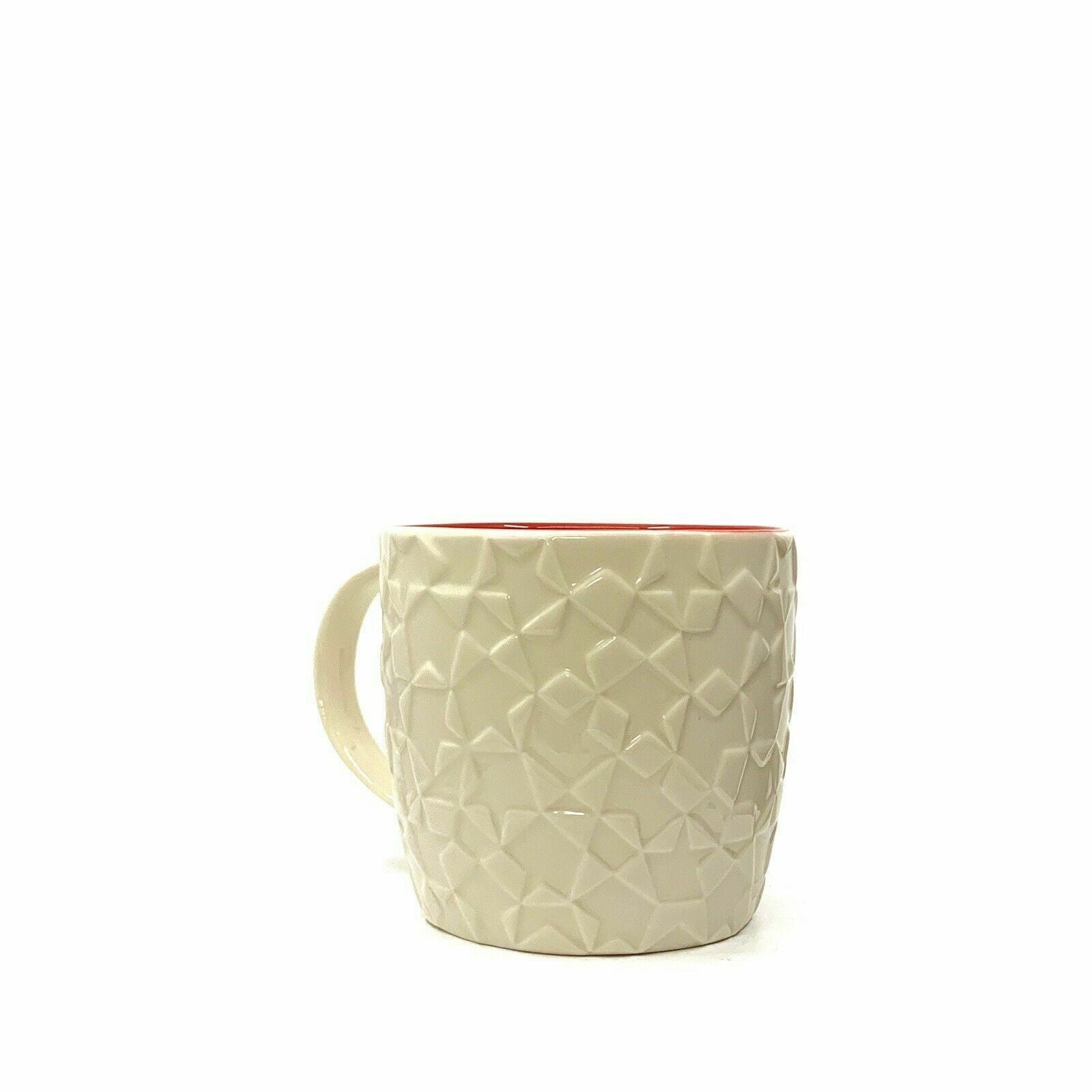 Charming Starbucks White Star Mosaic Embossed Ceramic 14oz Mug -  | Buy at Parsimony Shoppes