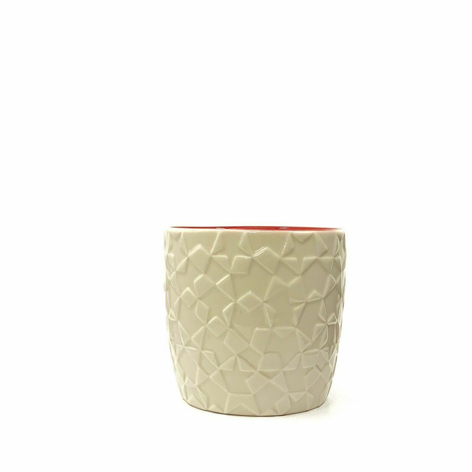 Charming Starbucks White Star Mosaic Embossed Ceramic 14oz Mug -  | Buy at Parsimony Shoppes