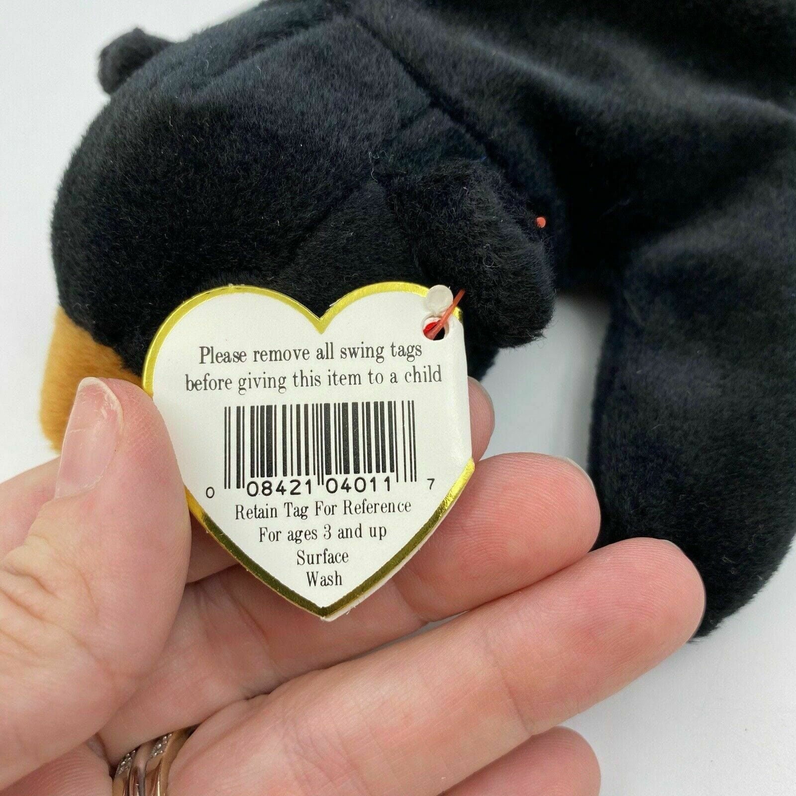 Charming Ty Original Beanie Babies Blackie The Bear Plush Toy - Excellent Cond. - Vintage -  | Buy at Parsimony Shoppes