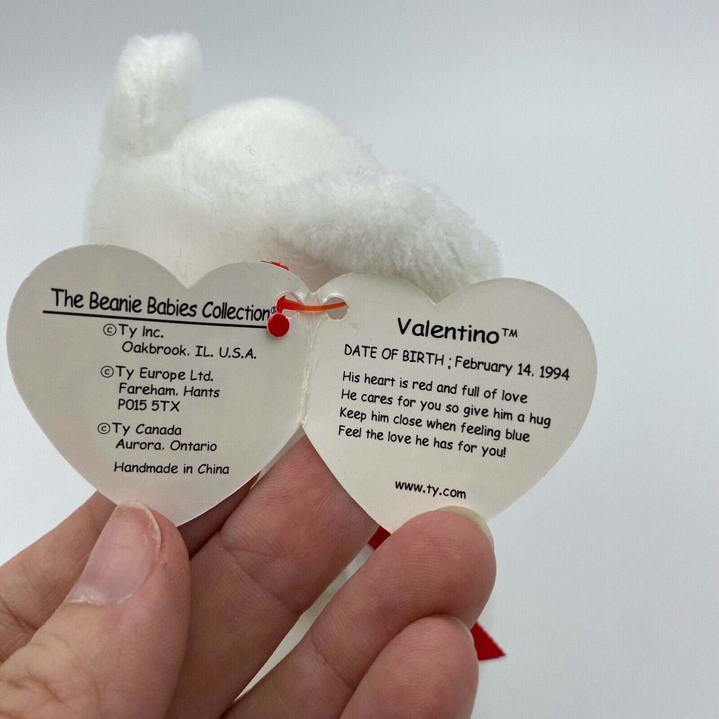 Charming Ty Original Beanie Babies Valentino Plush Toy - Mint Condition - Vintage -  | Buy at Parsimony Shoppes