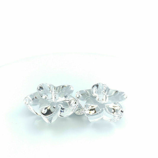Charming Unbranded Heavy Lead Glass Star/Flower Shaped Taper Candlestick Holders (Set of 2) -  | Buy at Parsimony Shoppes