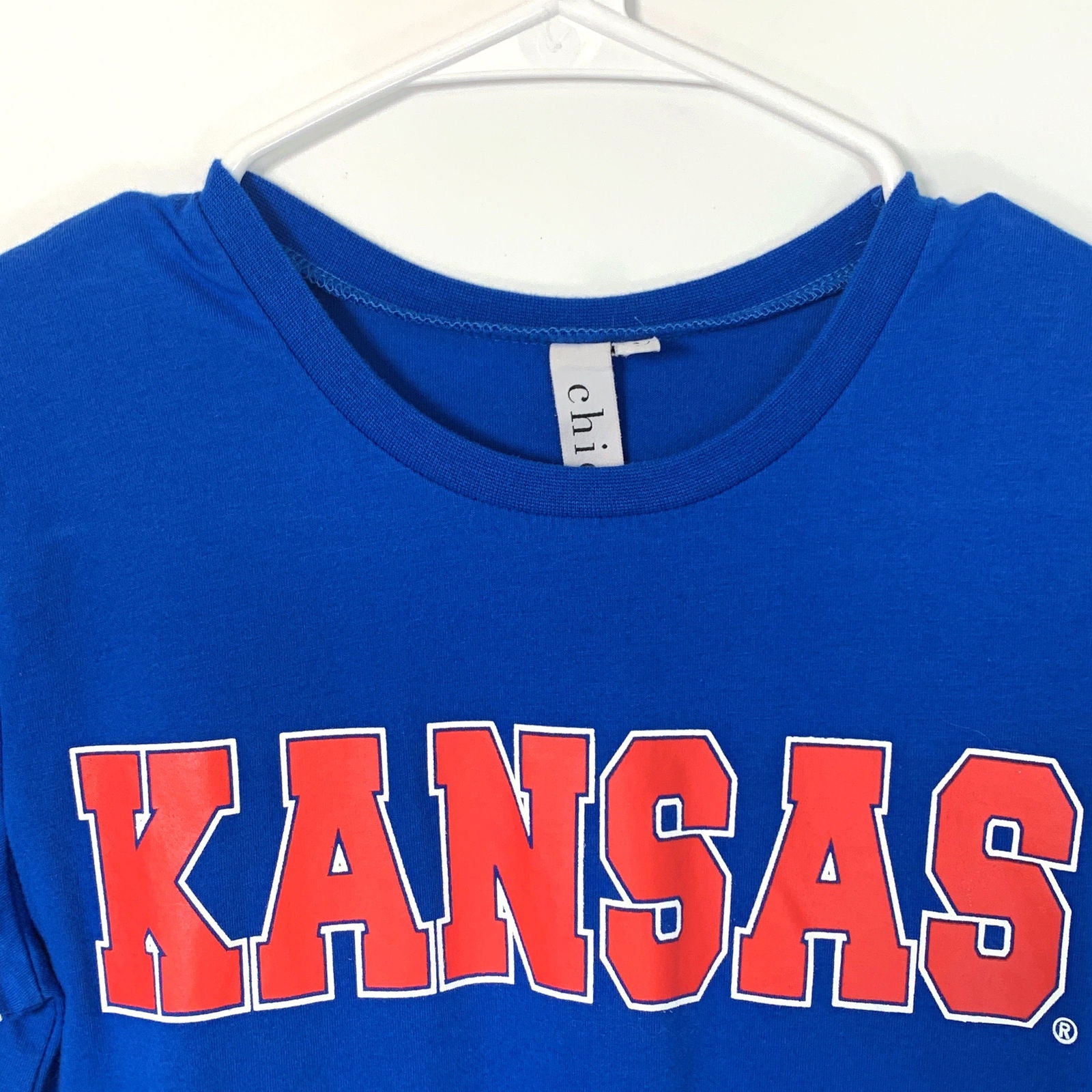 Chicka-D Womens University of Kansas Jayhawks Short Sleeve Top Long -  | Buy at Parsimony Shoppes