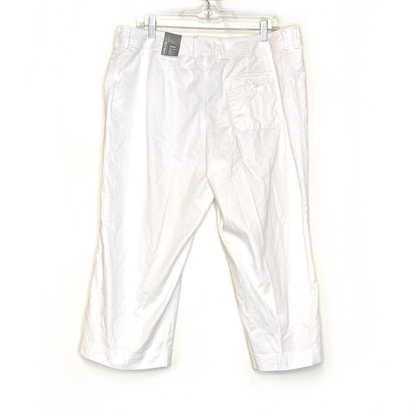 Chicos Modern Womens Size 2.5 Optic White ‘Tobago’ Crop Pants NWT -  | Buy at Parsimony Shoppes