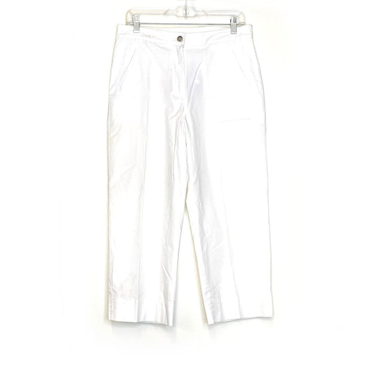 Chicos Womens Size 1.5 Optic White Baby Canvas Crop Pants - NWT -  | Buy at Parsimony Shoppes