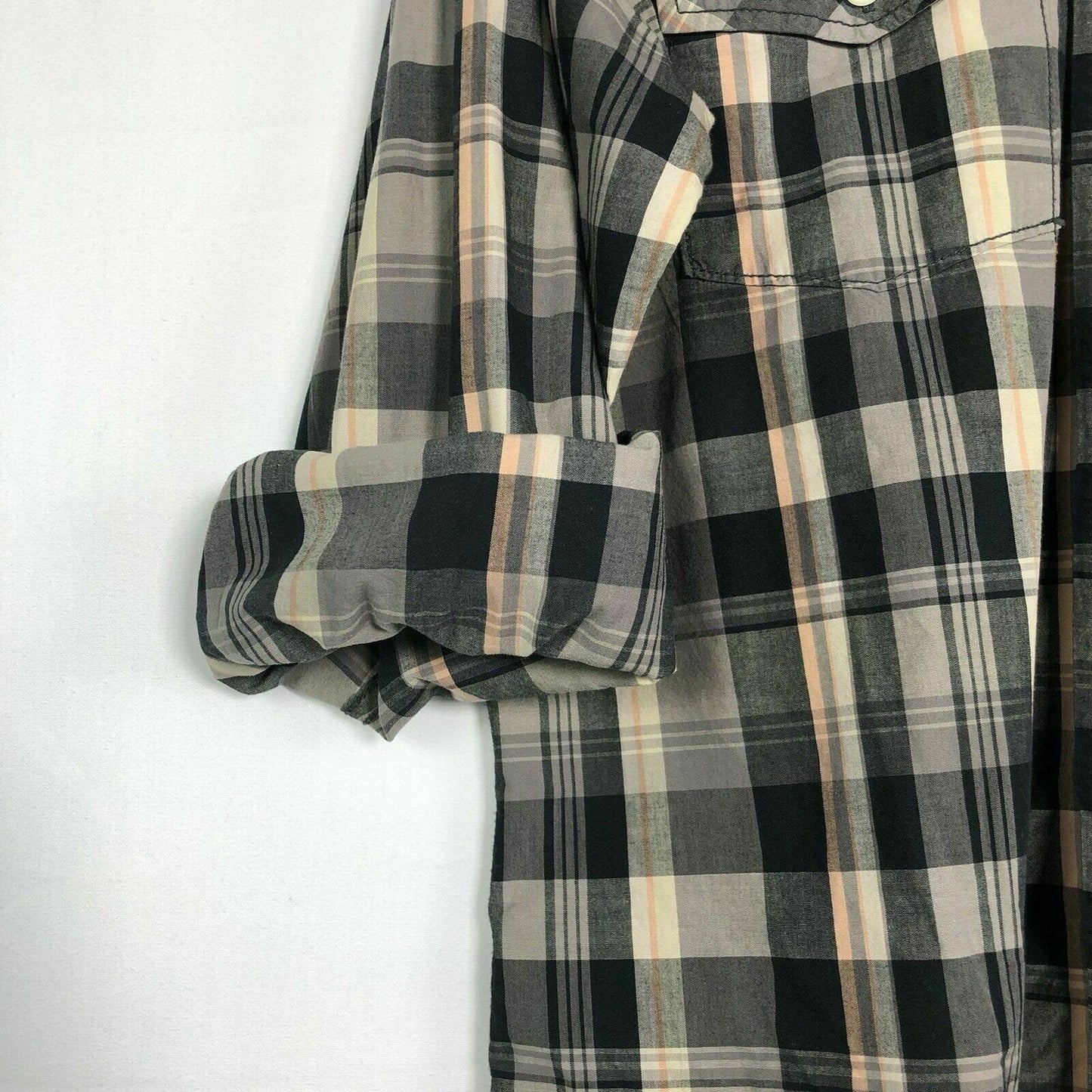 Christian Audigier Men’s Western Snap-Up Dress Shirt | Plaid | Size L (42-44) | Long Sleeve | EUC -  | Buy at Parsimony Shoppes