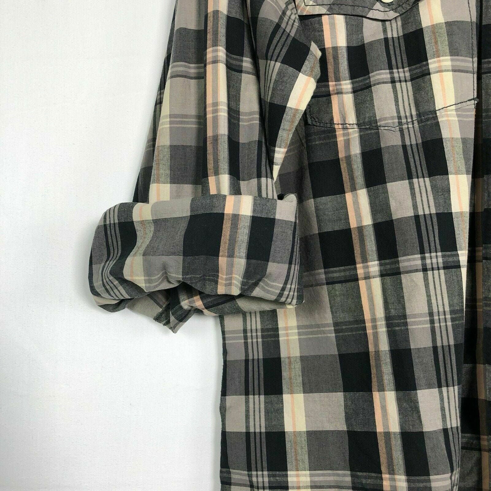 Christian Audigier Men’s Western Snap-Up Dress Shirt | Plaid | Size L (42-44) | Long Sleeve | EUC -  | Buy at Parsimony Shoppes