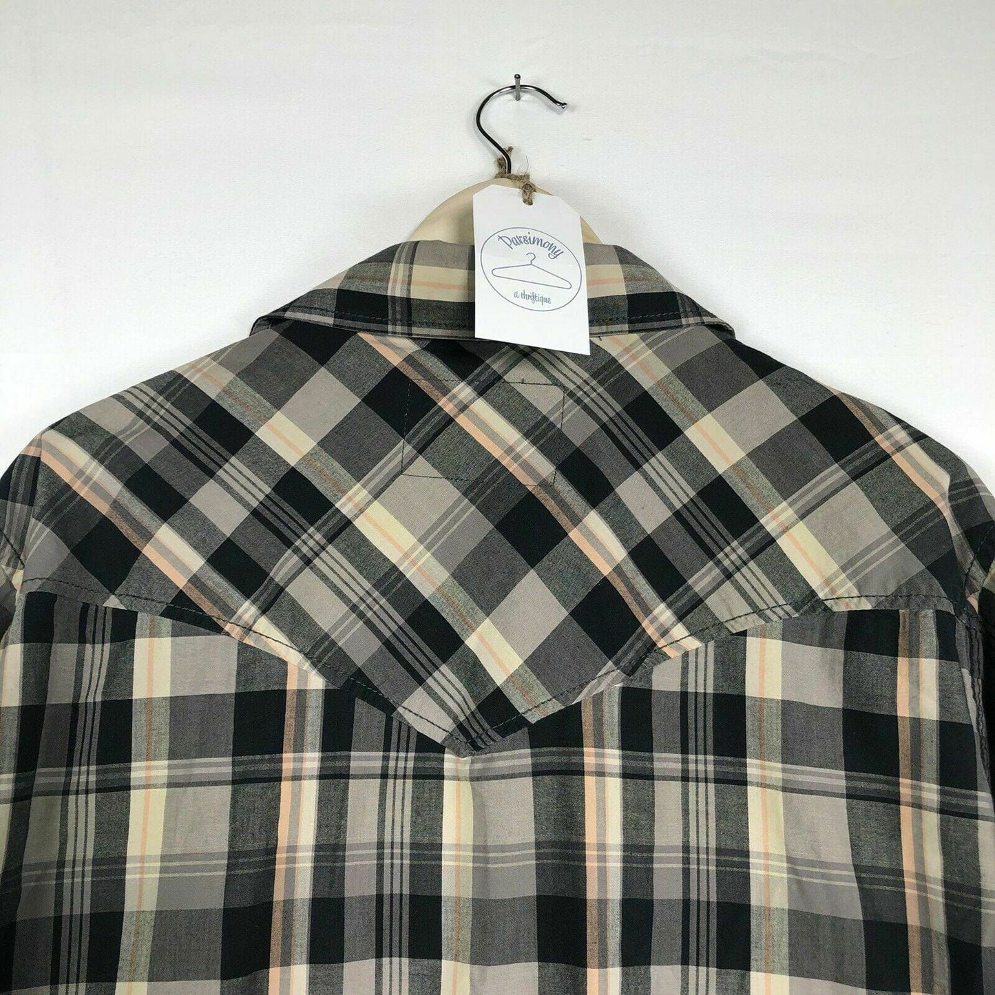 Christian Audigier Men’s Western Snap-Up Dress Shirt | Plaid | Size L (42-44) | Long Sleeve | EUC -  | Buy at Parsimony Shoppes