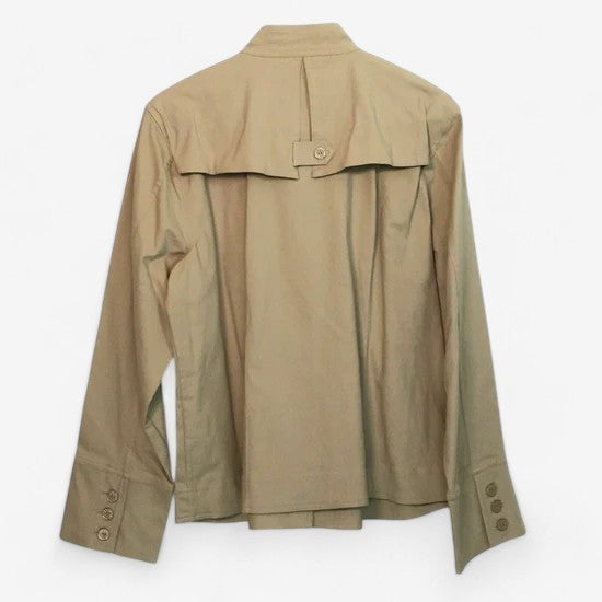 Christopher & Banks Women's Beige Lightweight Button-Up Jacket - Size XL