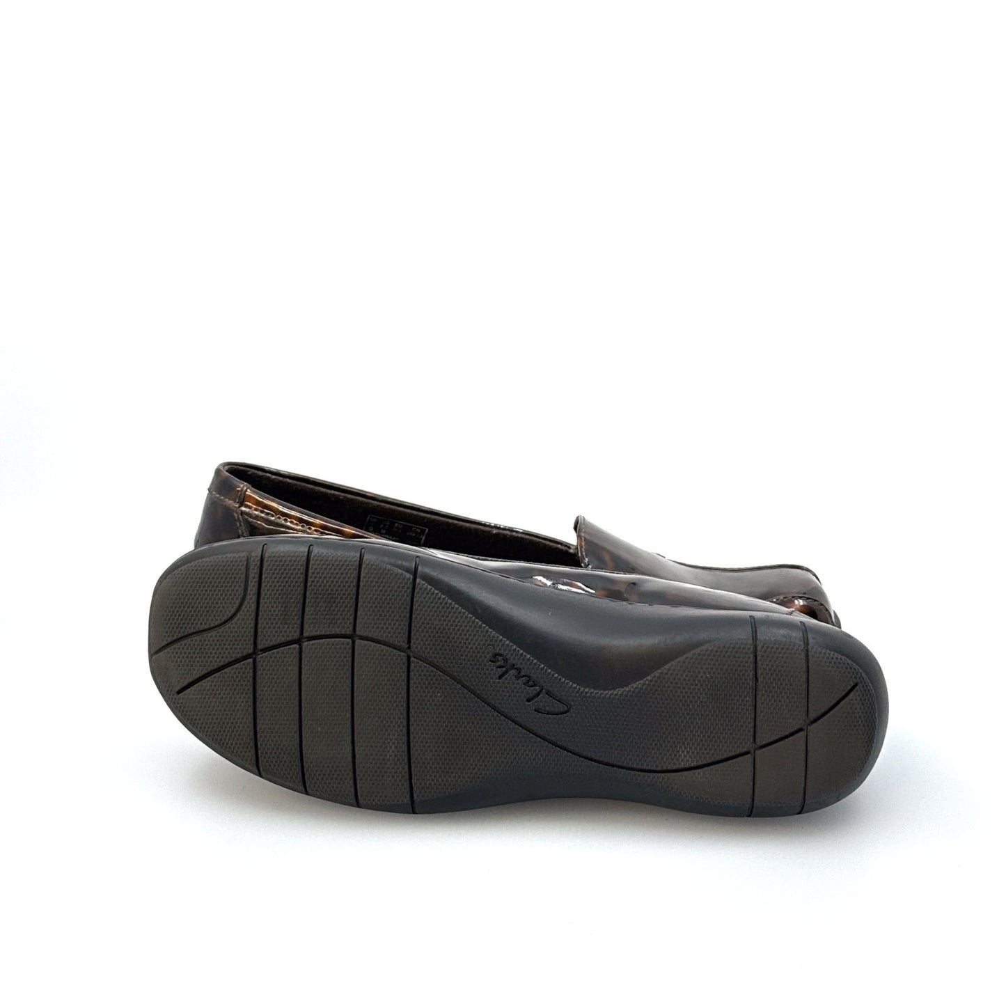 Clarks Collection | Womens Tortoise Patent Loafers | Color: Brown | Size: 8.5 | Pre-Owned -  | Buy at Parsimony Shoppes
