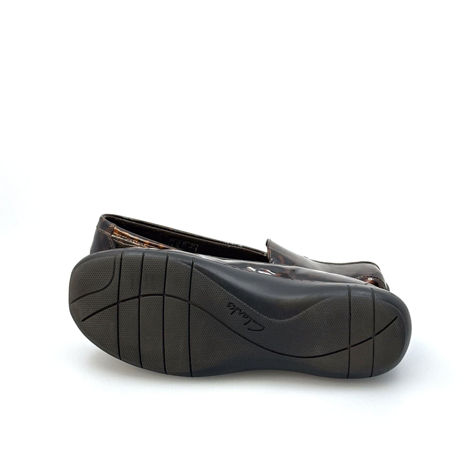 Clarks Collection | Womens Tortoise Patent Loafers | Color: Brown | Size: 8.5 | Pre-Owned -  | Buy at Parsimony Shoppes