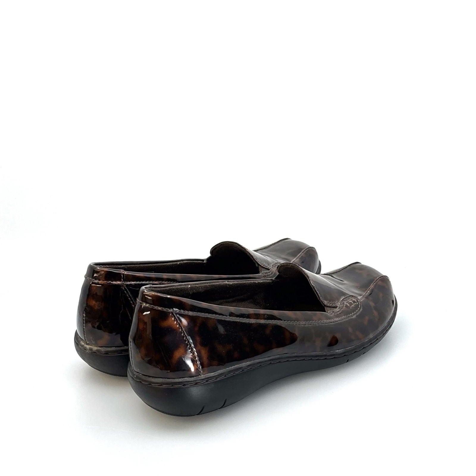 Clarks Collection | Womens Tortoise Patent Loafers | Color: Brown | Size: 8.5 | Pre-Owned -  | Buy at Parsimony Shoppes