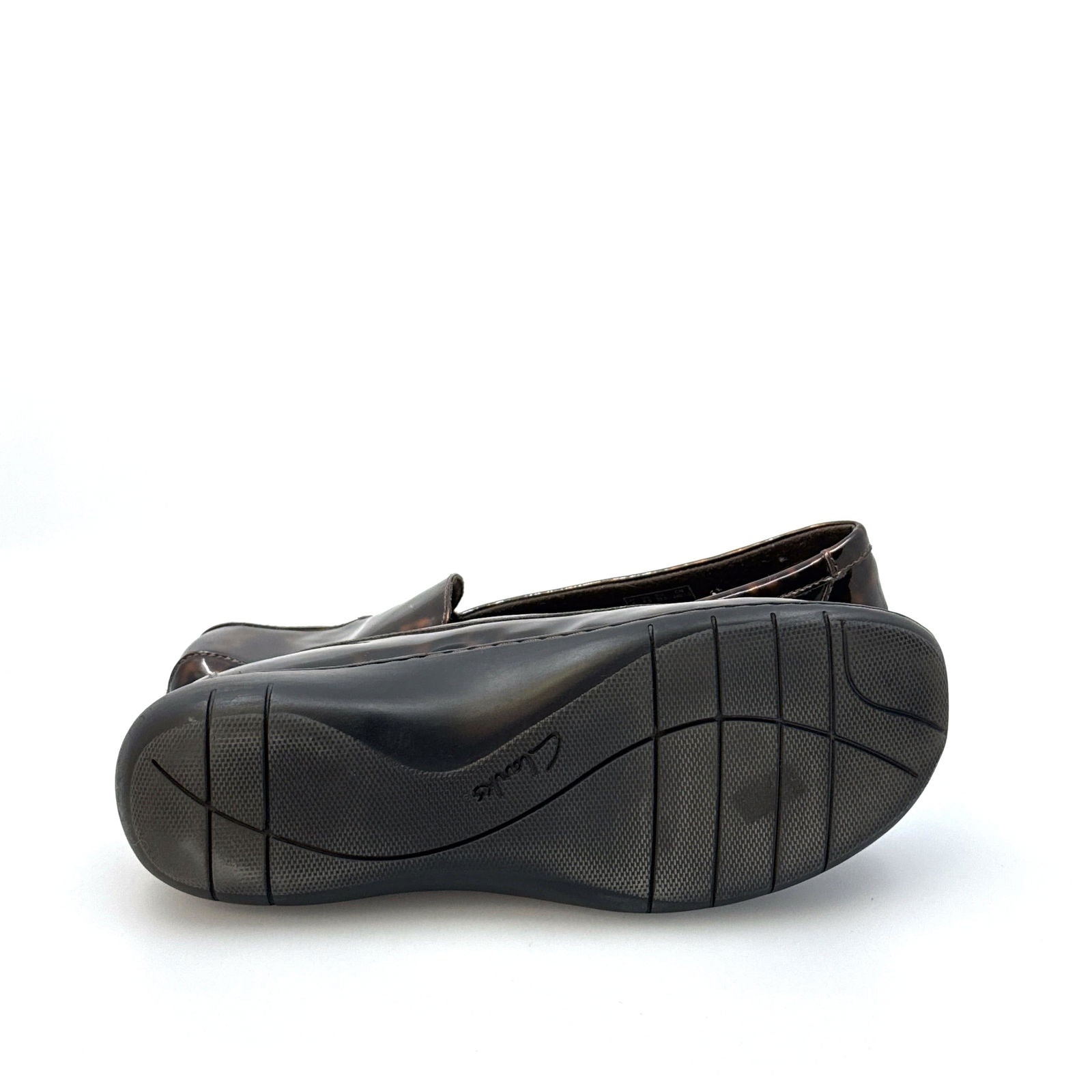 Clarks Collection | Womens Tortoise Patent Loafers | Color: Brown | Size: 8.5 | Pre-Owned -  | Buy at Parsimony Shoppes