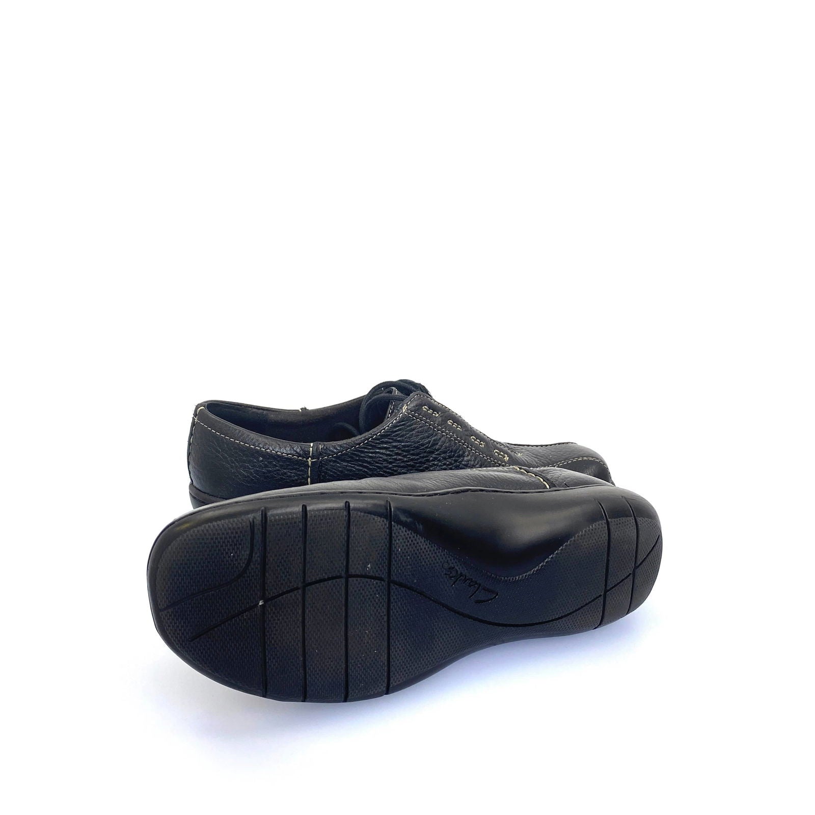 Clarks Viola Womens Size 6.5M Black Leather Bicycle Toe Lace Up Sneaker Shoes NEW -  | Buy at Parsimony Shoppes