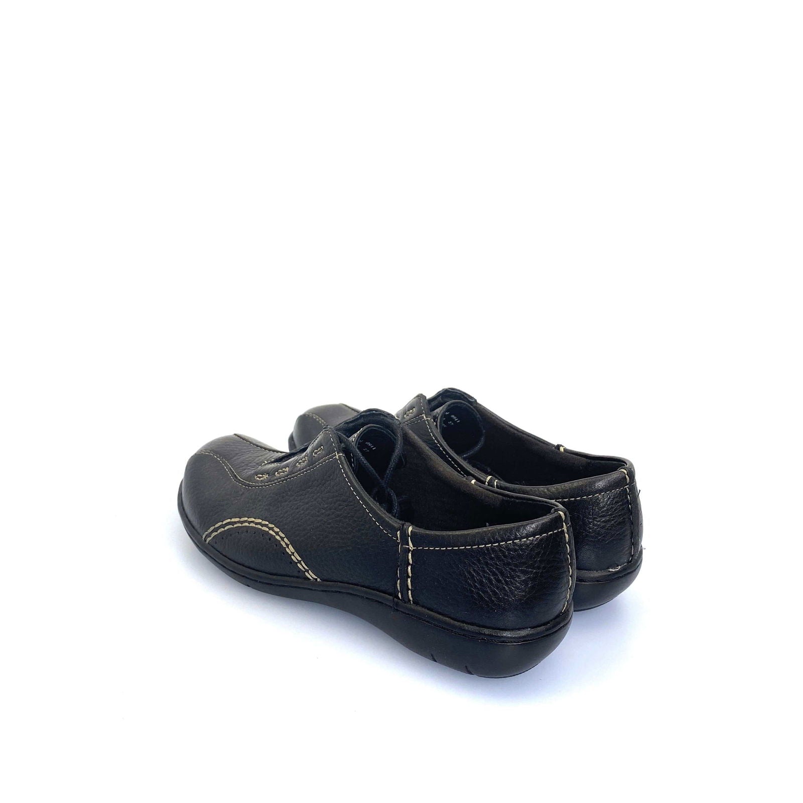 Clarks Viola Womens Size 6.5M Black Leather Bicycle Toe Lace Up Sneaker Shoes NEW -  | Buy at Parsimony Shoppes