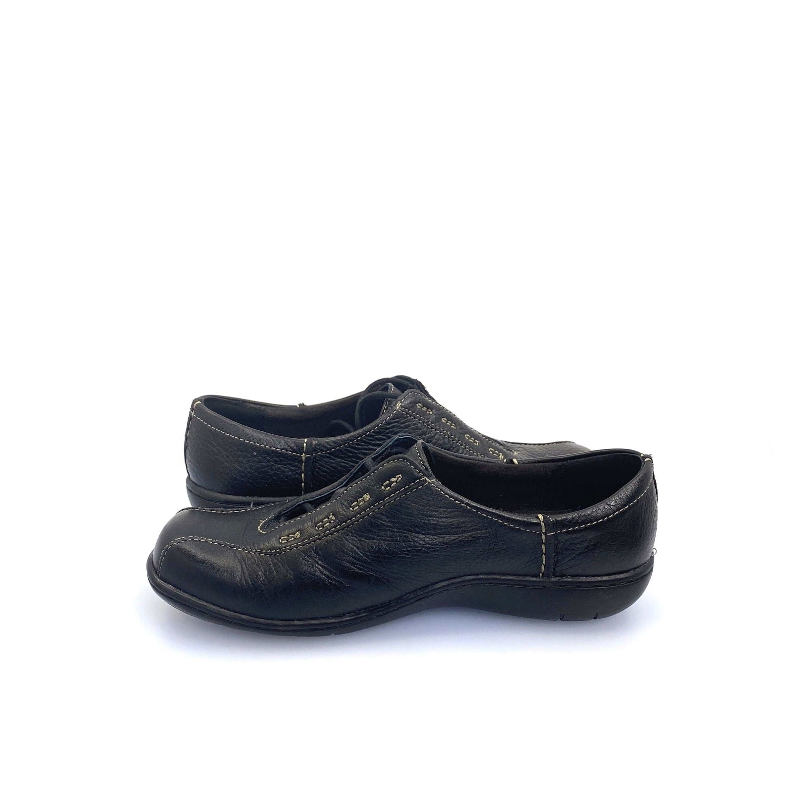 Clarks Viola Womens Size 6.5M Black Leather Bicycle Toe Lace Up Sneaker Shoes NEW -  | Buy at Parsimony Shoppes