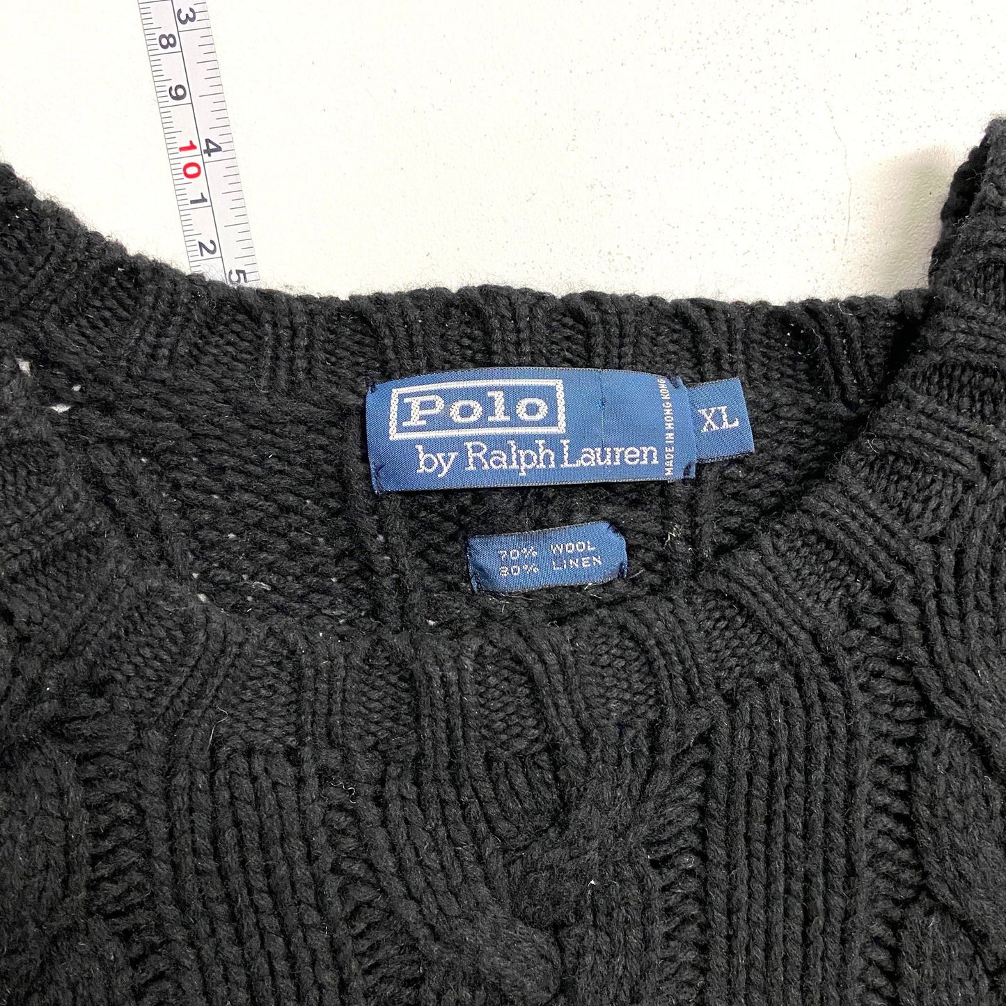 Classic Polo Mens Cableknit Sweater Size XL Black Round Neck L/s Pre-Owned -  | Buy at Parsimony Shoppes