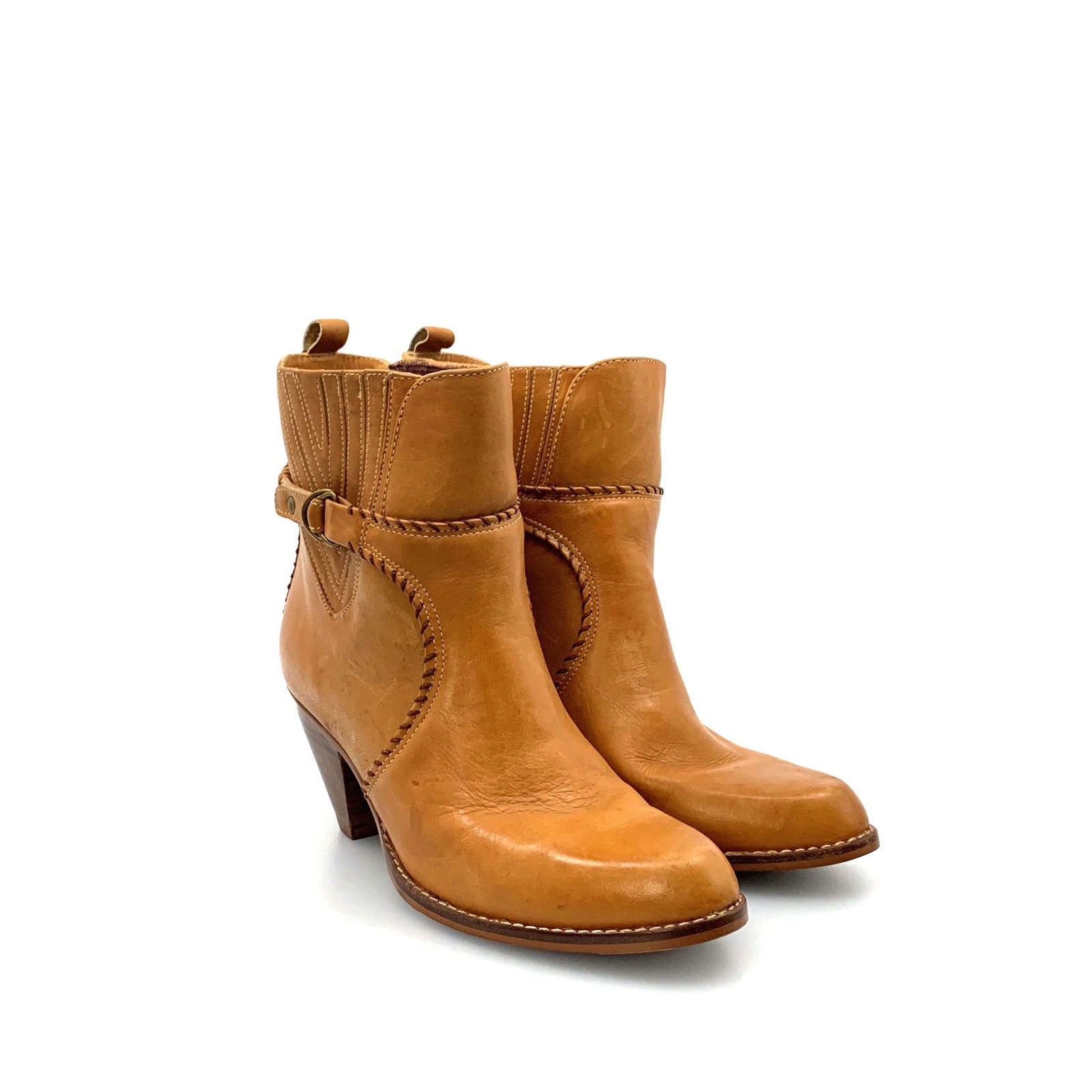 Clicks Womens Booties Size 9 Brown Leather -  | Buy at Parsimony Shoppes