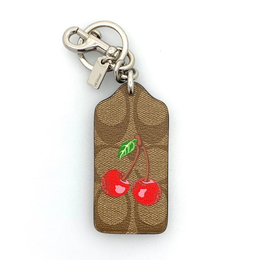 Coach F26853 Signature Cherry Bag Charm Keychain Key Ring Tag Charm Pre-Owned -  | Buy at Parsimony Shoppes