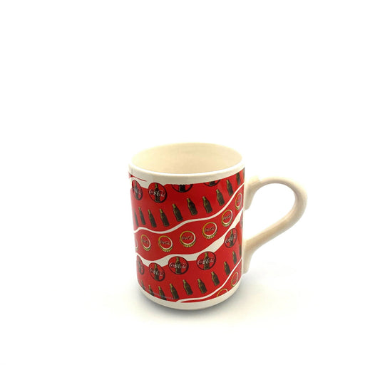 Coca-Cola Logo Red White Ceramic Coffee Cup Mug 1997 -  | Buy at Parsimony Shoppes