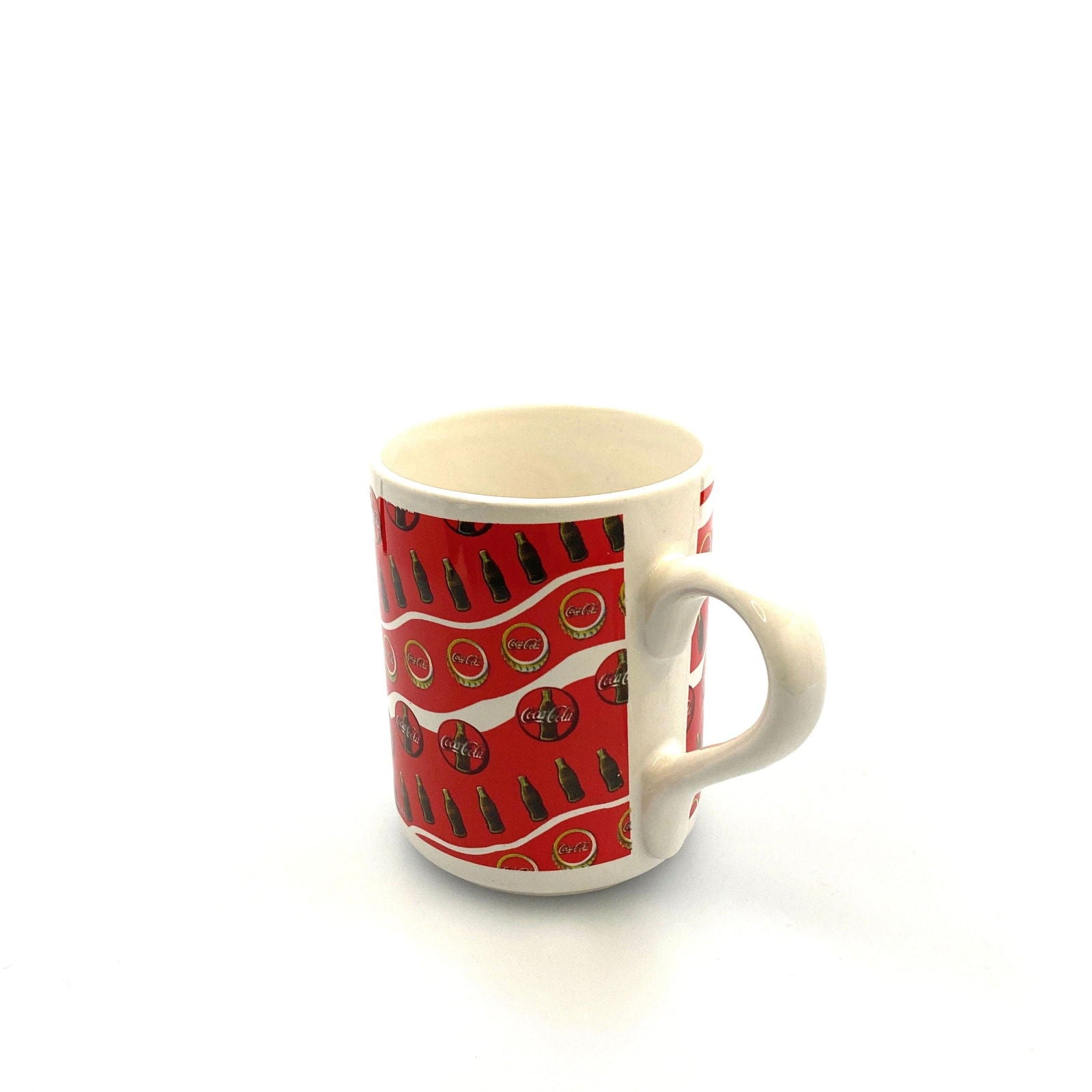 Coca-Cola Logo Red White Ceramic Coffee Cup Mug 1997 -  | Buy at Parsimony Shoppes