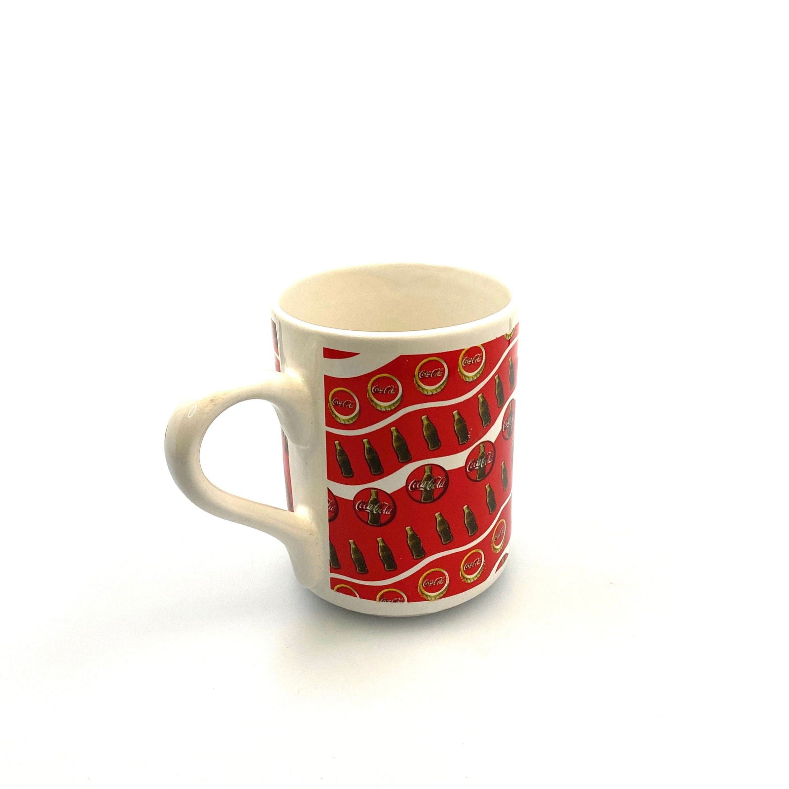 Coca-Cola Logo Red White Ceramic Coffee Cup Mug 1997 -  | Buy at Parsimony Shoppes