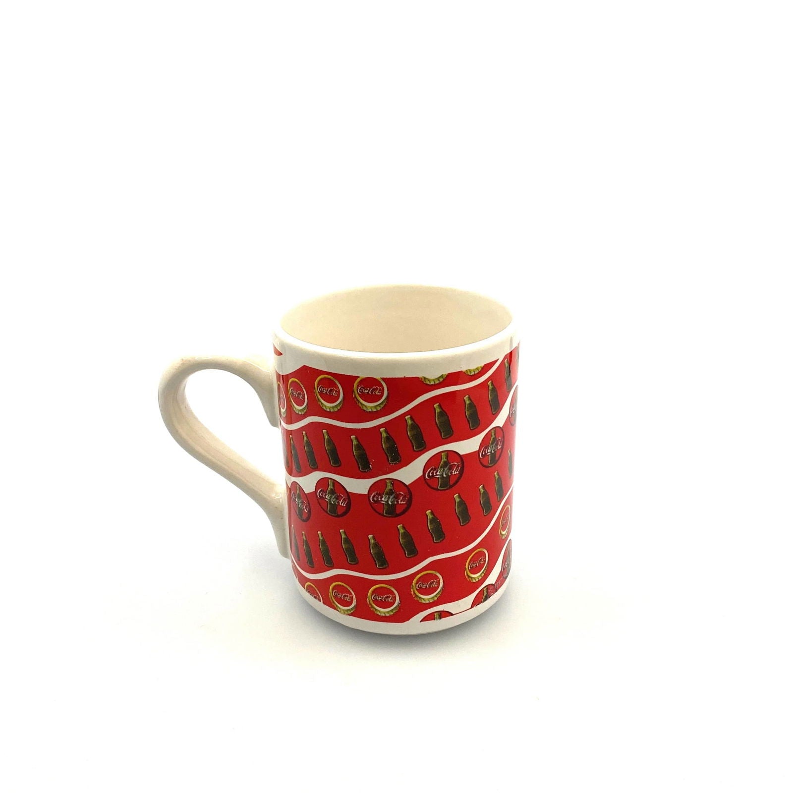 Coca-Cola Logo Red White Ceramic Coffee Cup Mug 1997 -  | Buy at Parsimony Shoppes