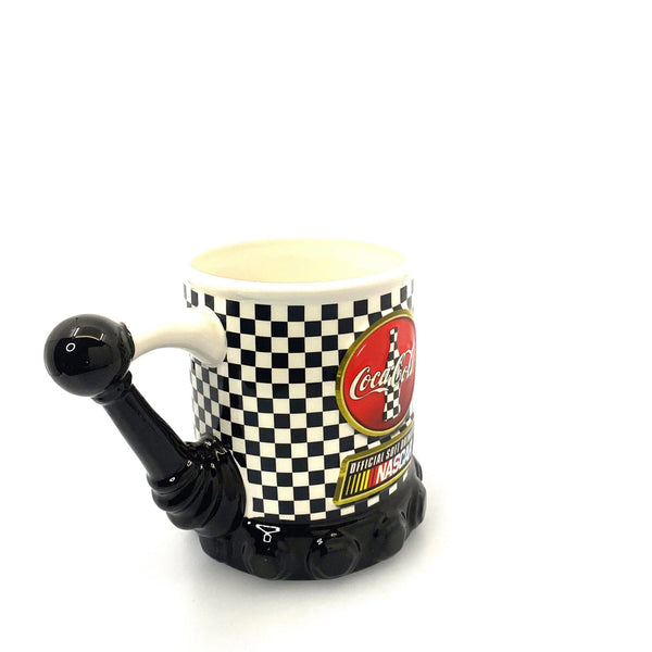 Coca-Cola Official Soft Drink of Nascar Gear Shift Ceramic Coffee Cup Mug