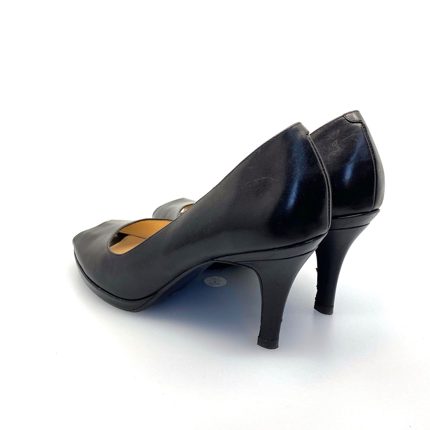 Cole Haan | Open-Toe Pumps Heels Shoes | Color: Black | Size: 8.5 AA Black | Pre-Owned -  | Buy at Parsimony Shoppes