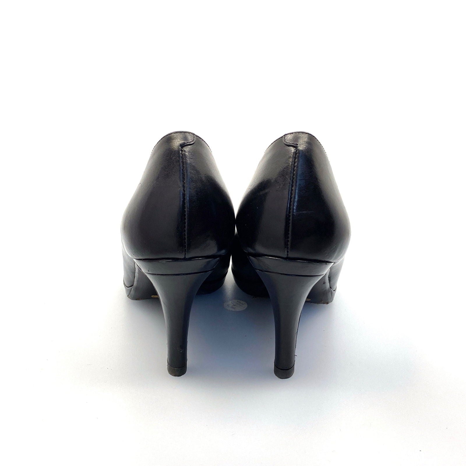 Cole Haan | Open-Toe Pumps Heels Shoes | Color: Black | Size: 8.5 AA Black | Pre-Owned -  | Buy at Parsimony Shoppes