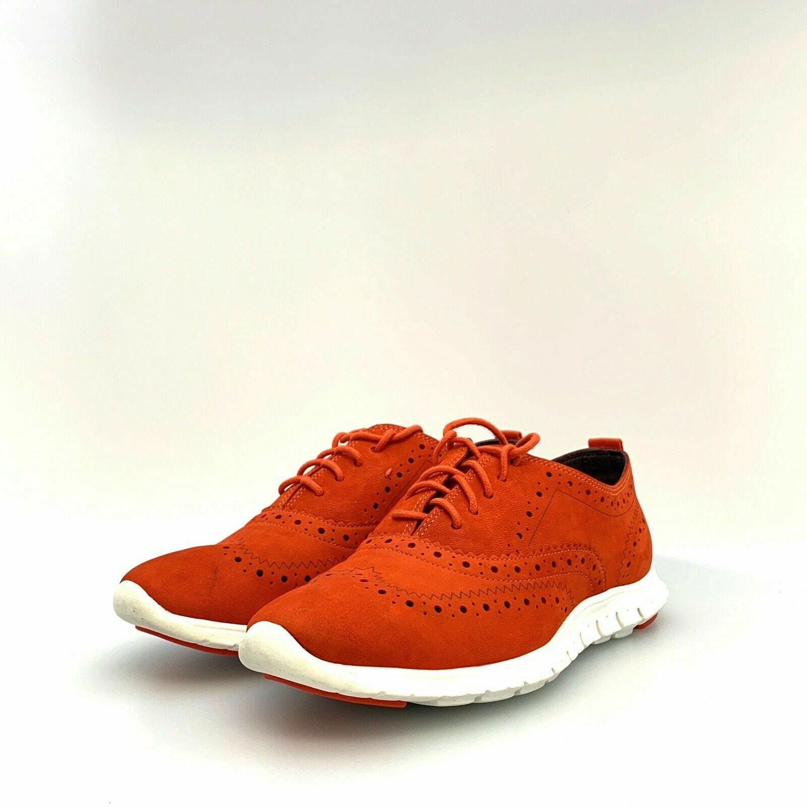 Cole Haan Womens ZeroGrand Wingtip Oxford Sneakers | Size 5B | Burnt Orange Suede | Lightweight Sole | EUC -  | Buy at Parsimony Shoppes