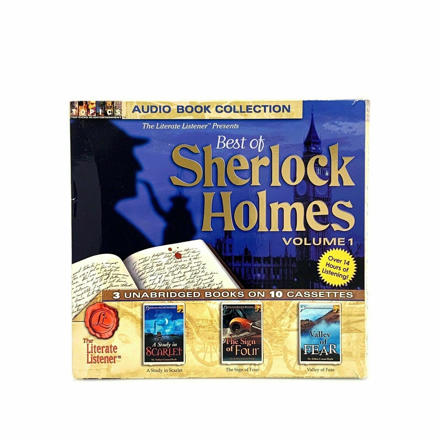 Collection of 3 Sherlock Holmes Audio Books on 10 Cassettes - Literate Listener -  | Buy at Parsimony Shoppes