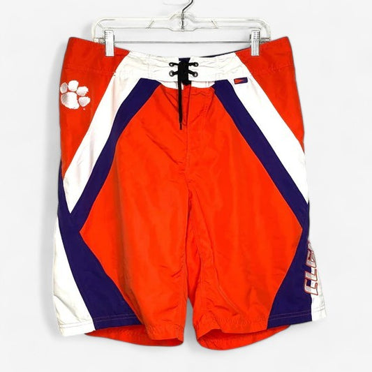 Columbia Men's Clemson University Swim Trunks - Size M - Orange