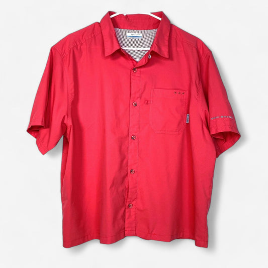 Columbia PFG Women's Pink Vented Fishing Shirt - Size L