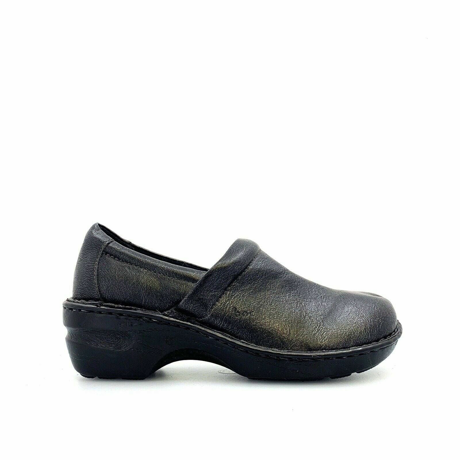 Comfortable Dark Gray Leather Clogs for Women Casual Stylish Parsimony Shoppes
