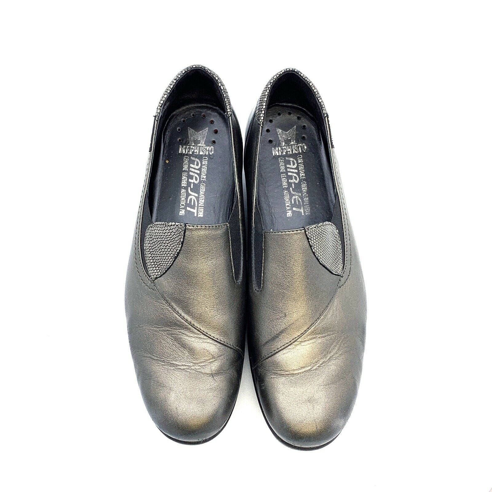 Comfortable Mephisto Gray 'Giacinta' Leather Wedge Pumps Size 9.5 -  | Buy at Parsimony Shoppes