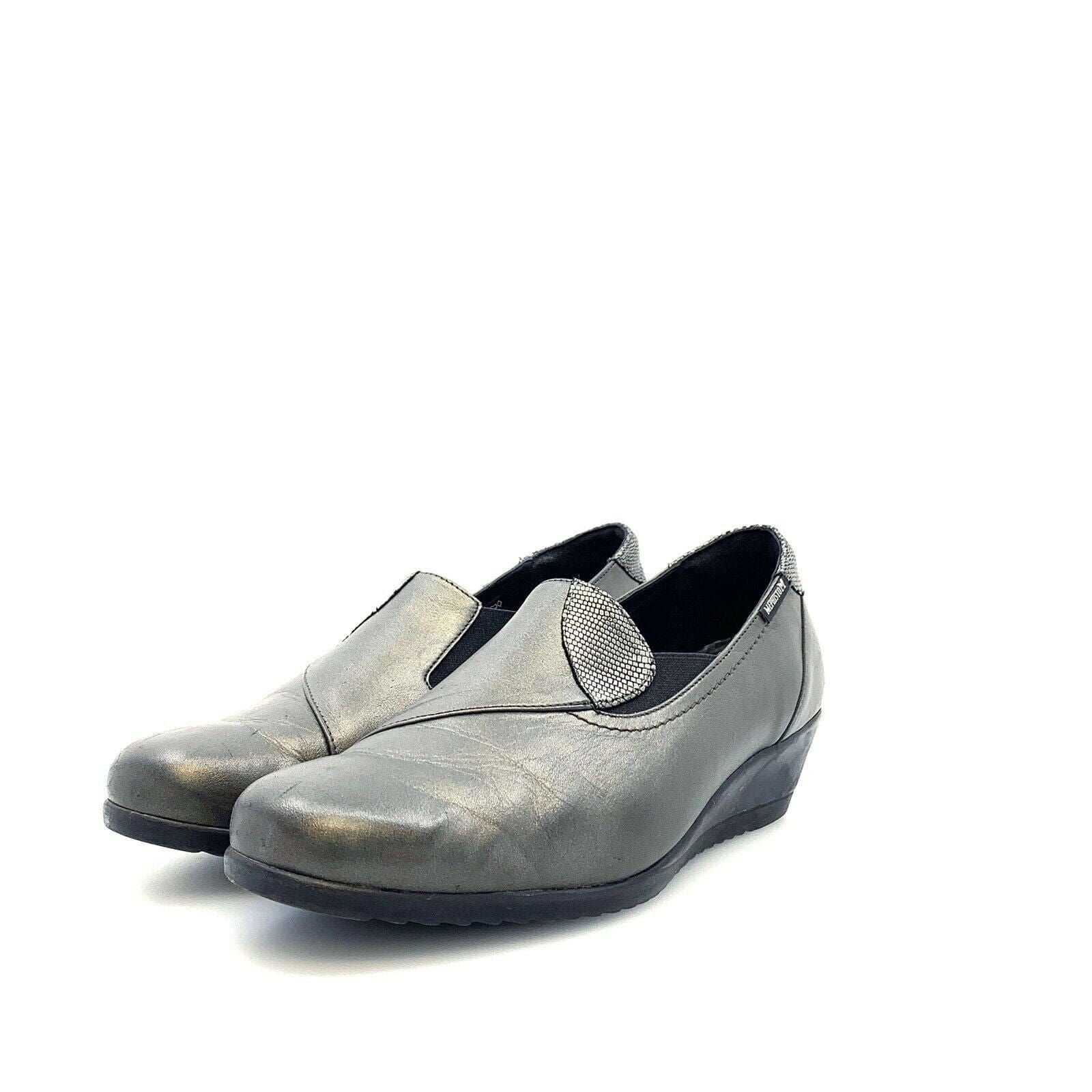 Comfortable Mephisto Gray 'Giacinta' Leather Wedge Pumps Size 9.5 -  | Buy at Parsimony Shoppes