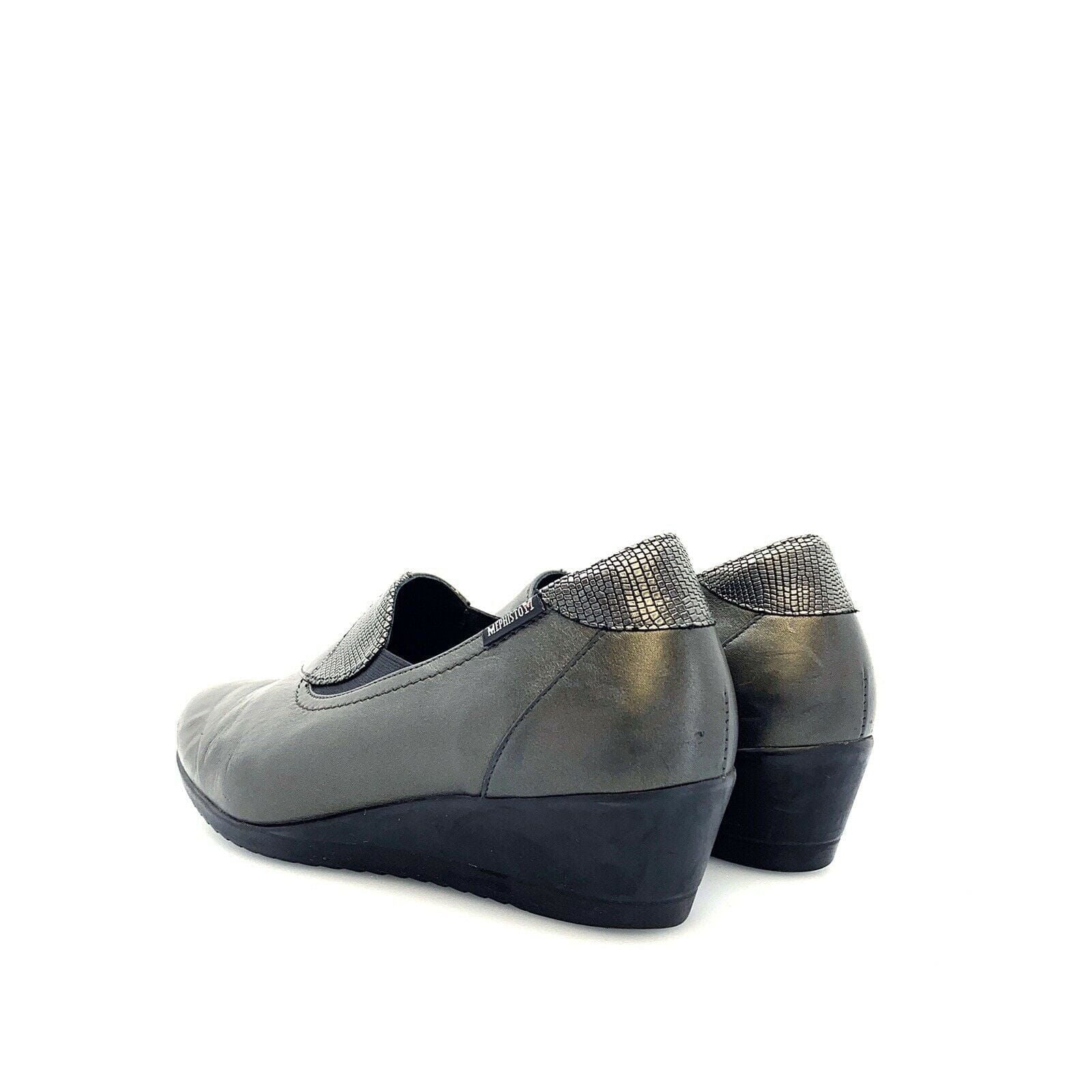 Comfortable Mephisto Gray 'Giacinta' Leather Wedge Pumps Size 9.5 -  | Buy at Parsimony Shoppes