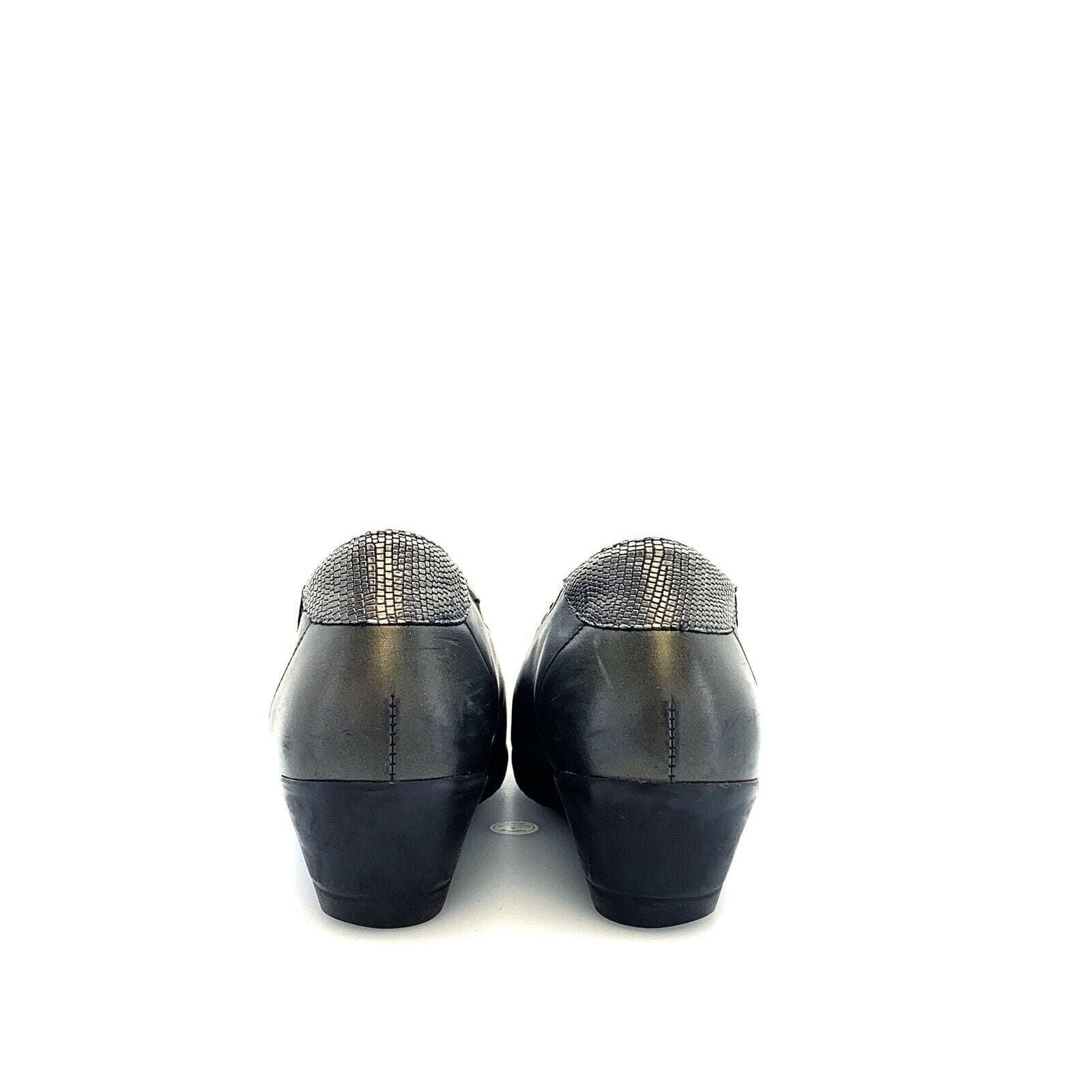 Comfortable Mephisto Gray 'Giacinta' Leather Wedge Pumps Size 9.5 -  | Buy at Parsimony Shoppes