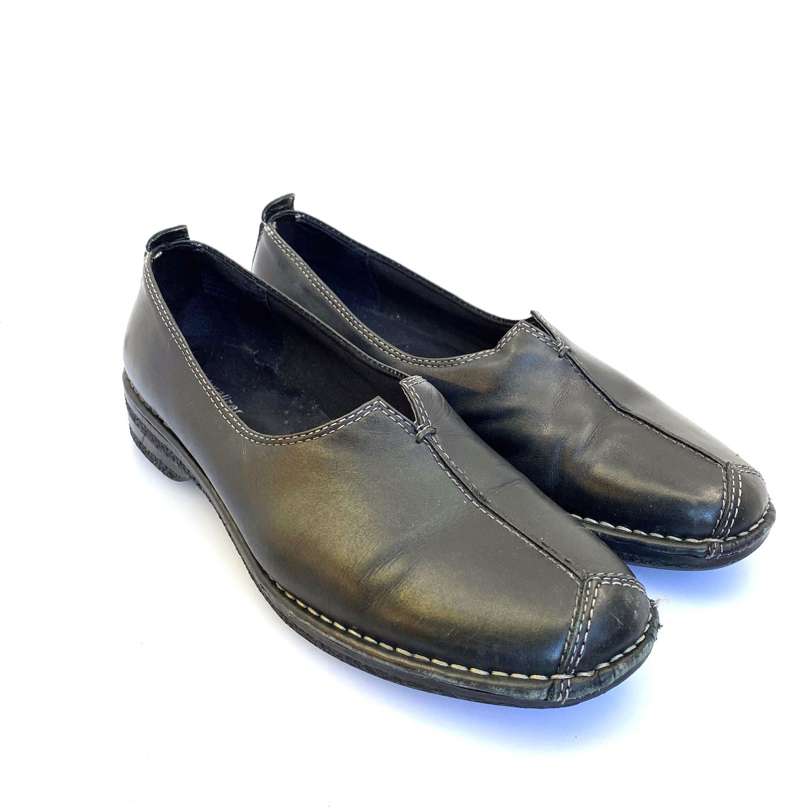 Comfortable Naturalizer Womens Leather Flats - Size 10W - Black - Very Good -  | Buy at Parsimony Shoppes