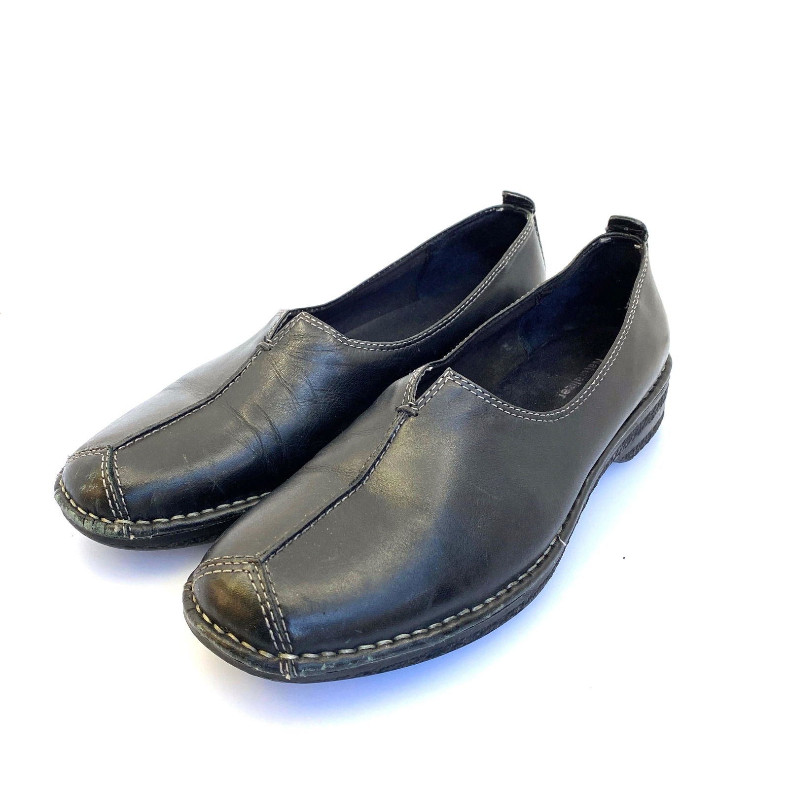 Comfortable Naturalizer Womens Leather Flats - Size 10W - Black - Very Good -  | Buy at Parsimony Shoppes