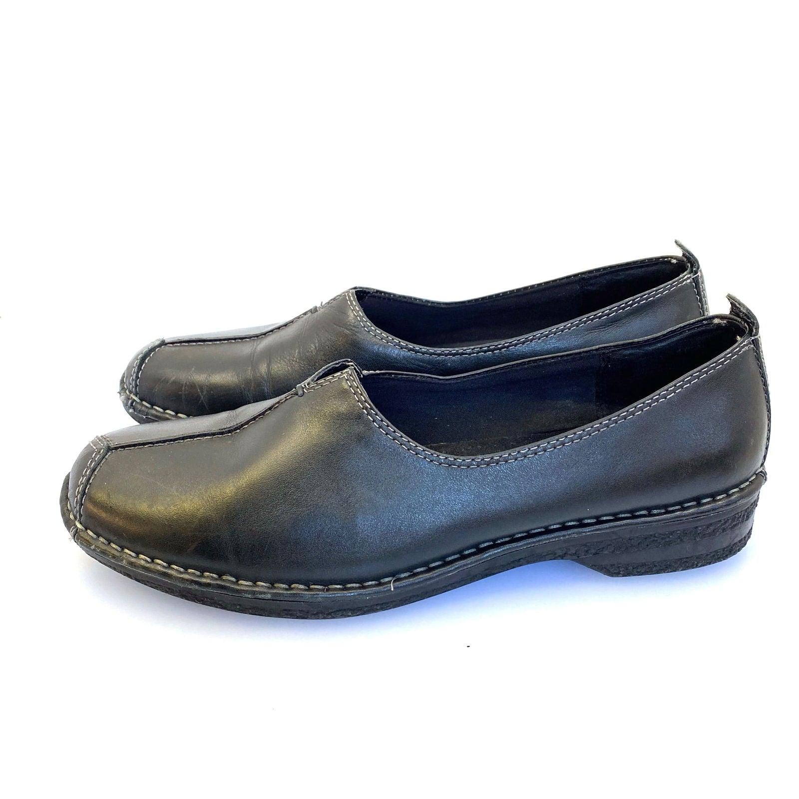Comfortable Naturalizer Womens Leather Flats - Size 10W - Black - Very Good -  | Buy at Parsimony Shoppes