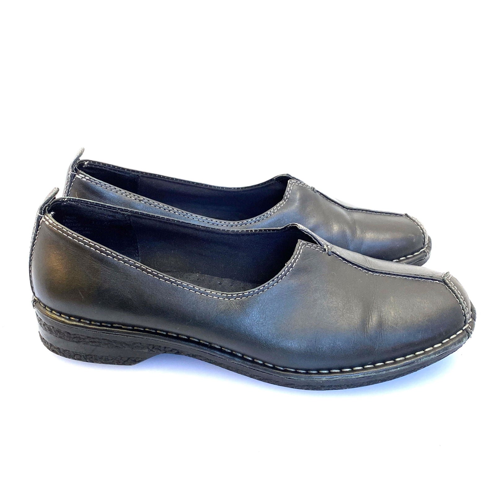 Comfortable Naturalizer Womens Leather Flats - Size 10W - Black - Very Good -  | Buy at Parsimony Shoppes