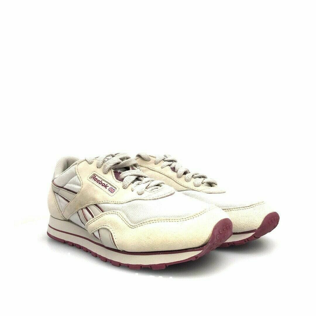 Comfortable Reebok Womens White Maroon Red Classic Athletic Shoes Sneakers Size 9 -  | Buy at Parsimony Shoppes