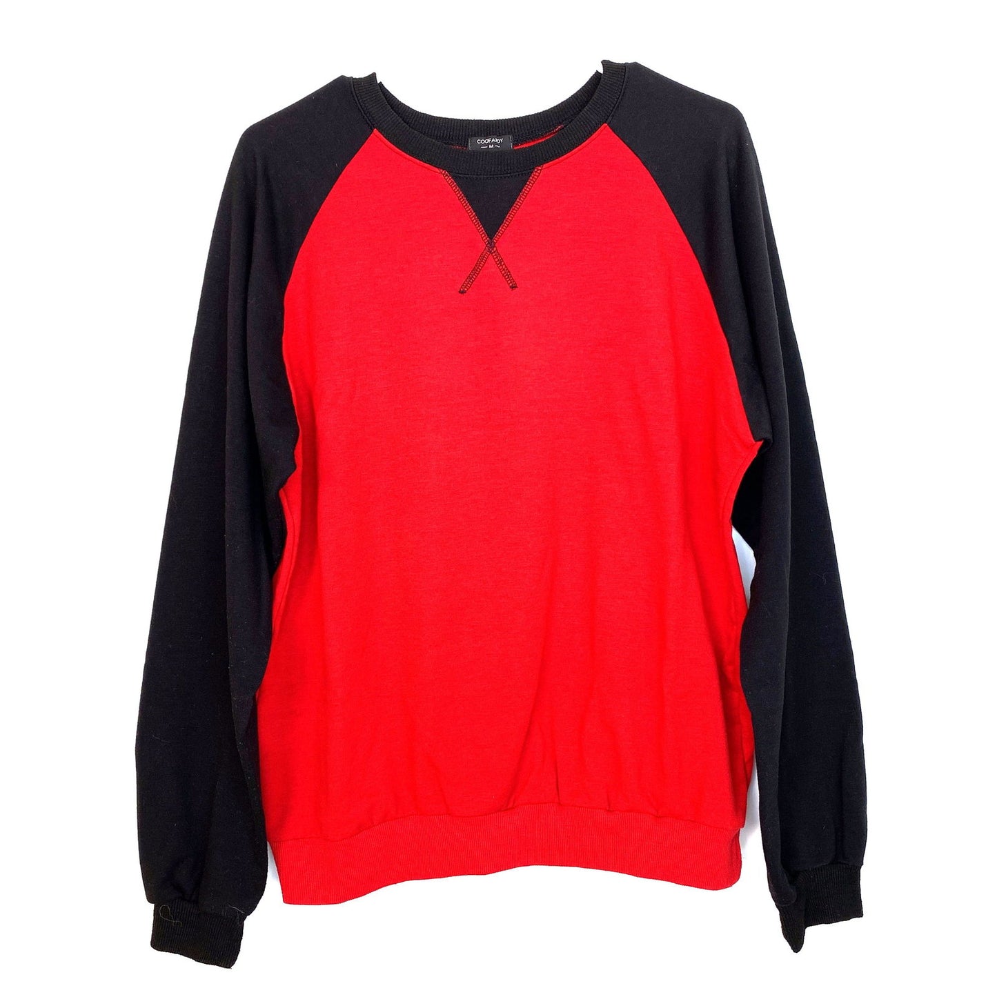 Coofandy Mens Size M Red Black Pullover Sweatshirt L/s -  | Buy at Parsimony Shoppes
