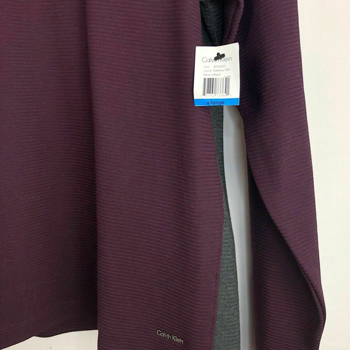 Cozy Calvin Klein Purple Gray Colorblock Cowl Neck Sweater XL NWT -  | Buy at Parsimony Shoppes