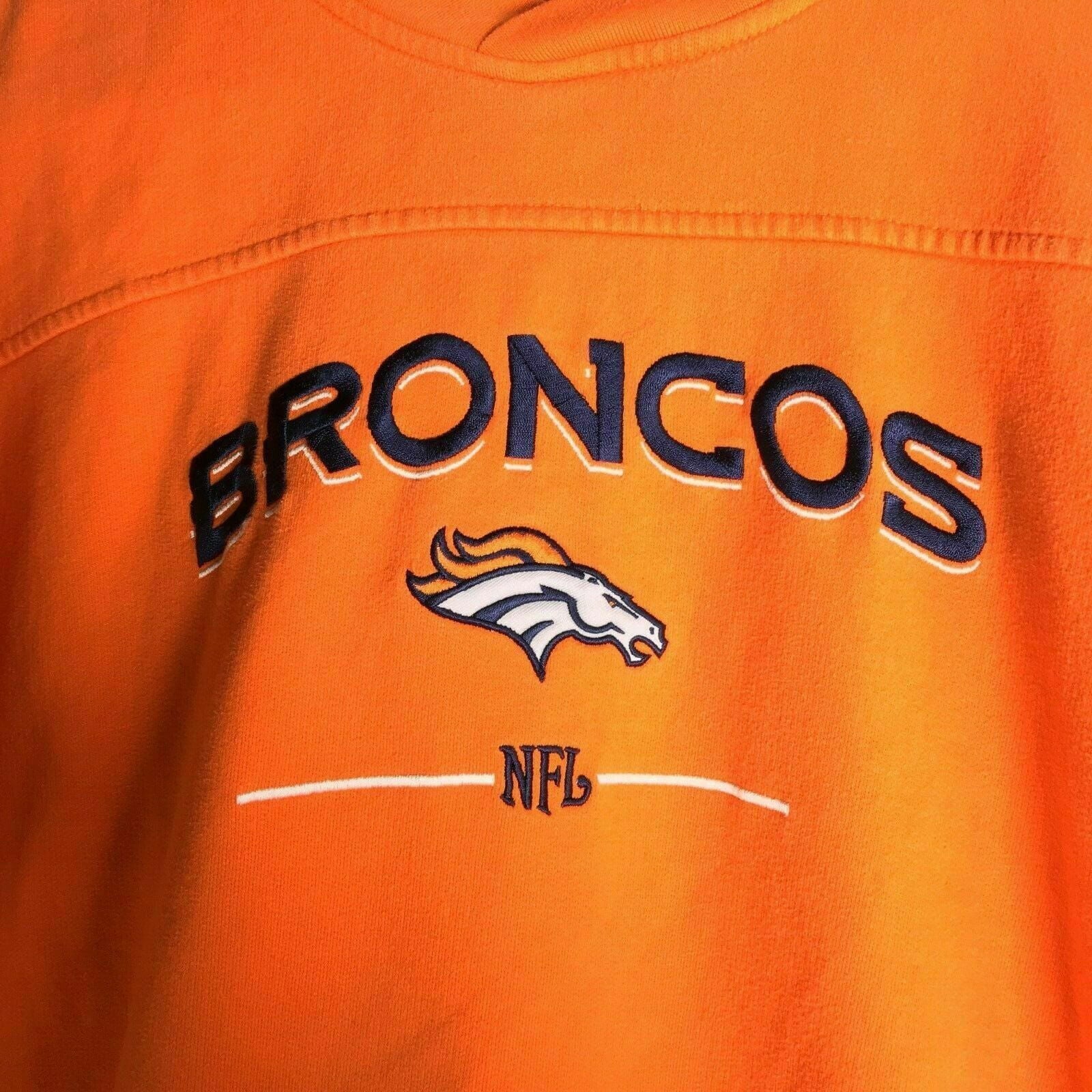 Cozy Denver Broncos NFL Mens XL Orange Sweatshirt Embroidered AFC West -  | Buy at Parsimony Shoppes