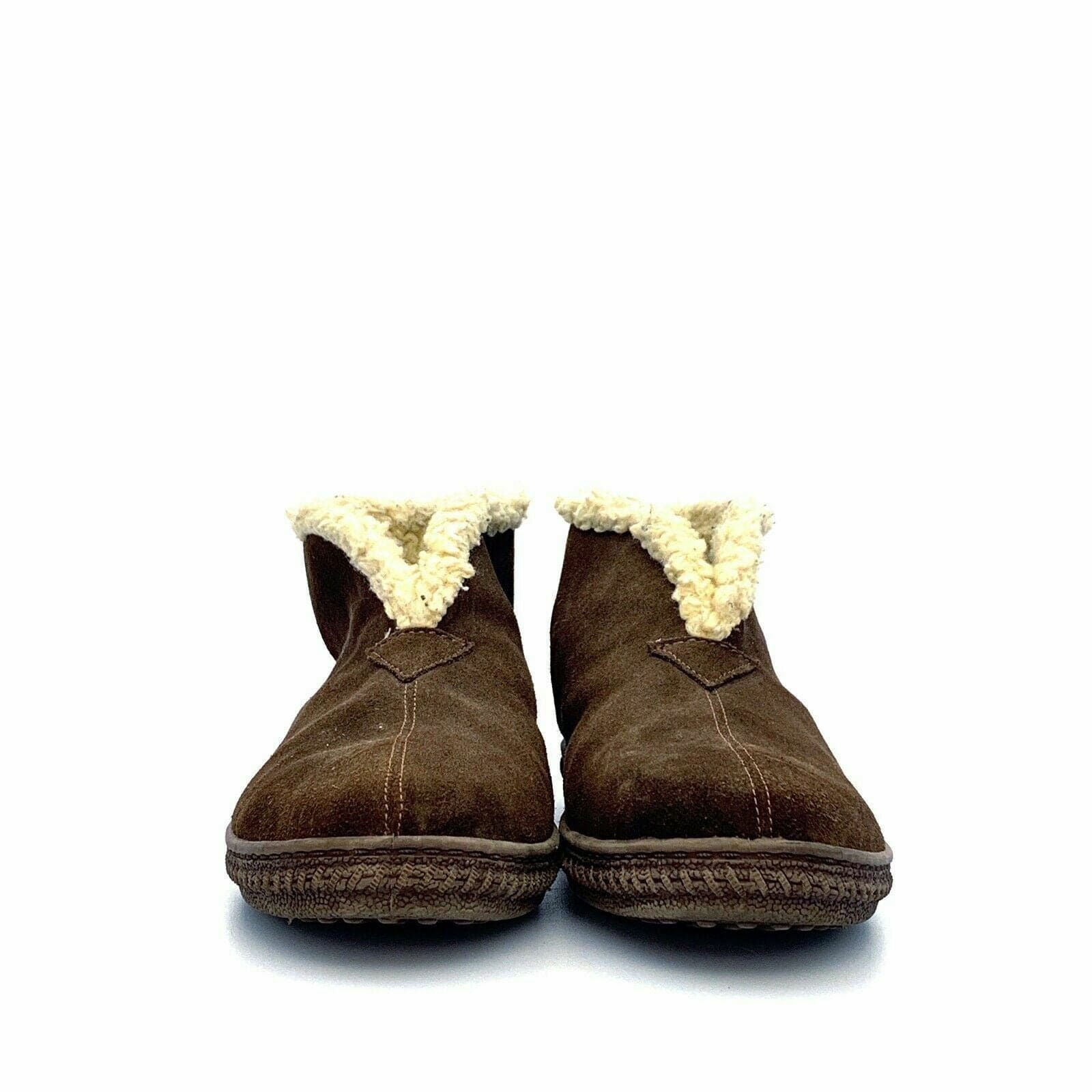 Cozy Laguna Ankle Boots Brown Faux Fur Slip On Shoes Size 8 -  | Buy at Parsimony Shoppes
